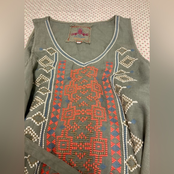 Johnny Was LA Stevie linen dress. - Picture 8 of 13